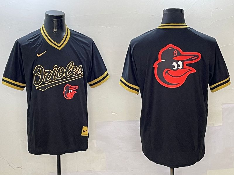 Men Baltimore Orioles Blank Black Gold Game 2025 Nike MLB Jersey style 9->baltimore orioles->MLB Jersey